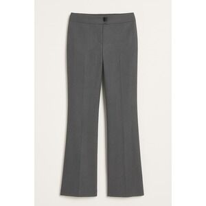 LOFT Julie Fit Gray Textured Dress Pants – Women's Size 8 – Straight Leg